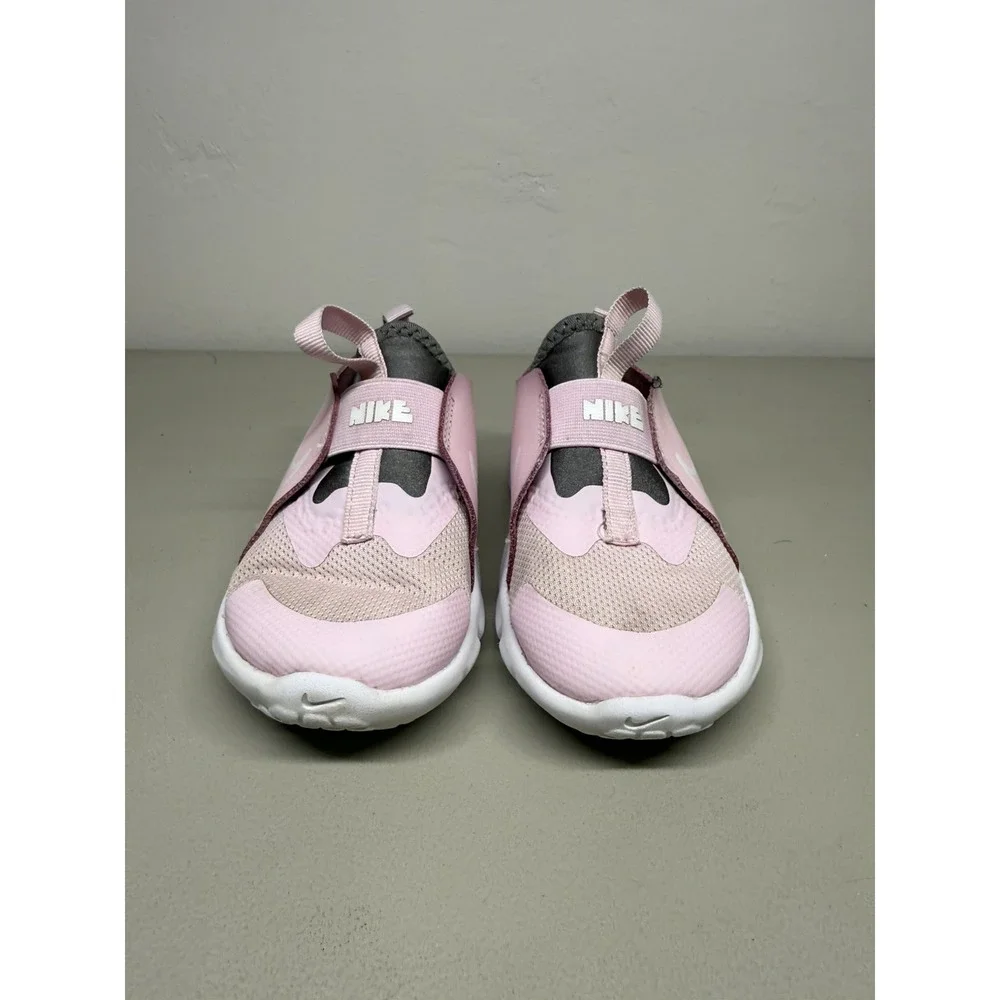 Nike Flex Runner Tennis Shoes Sz 10C Pink/White Toddlers Kids Slip On Shoes
